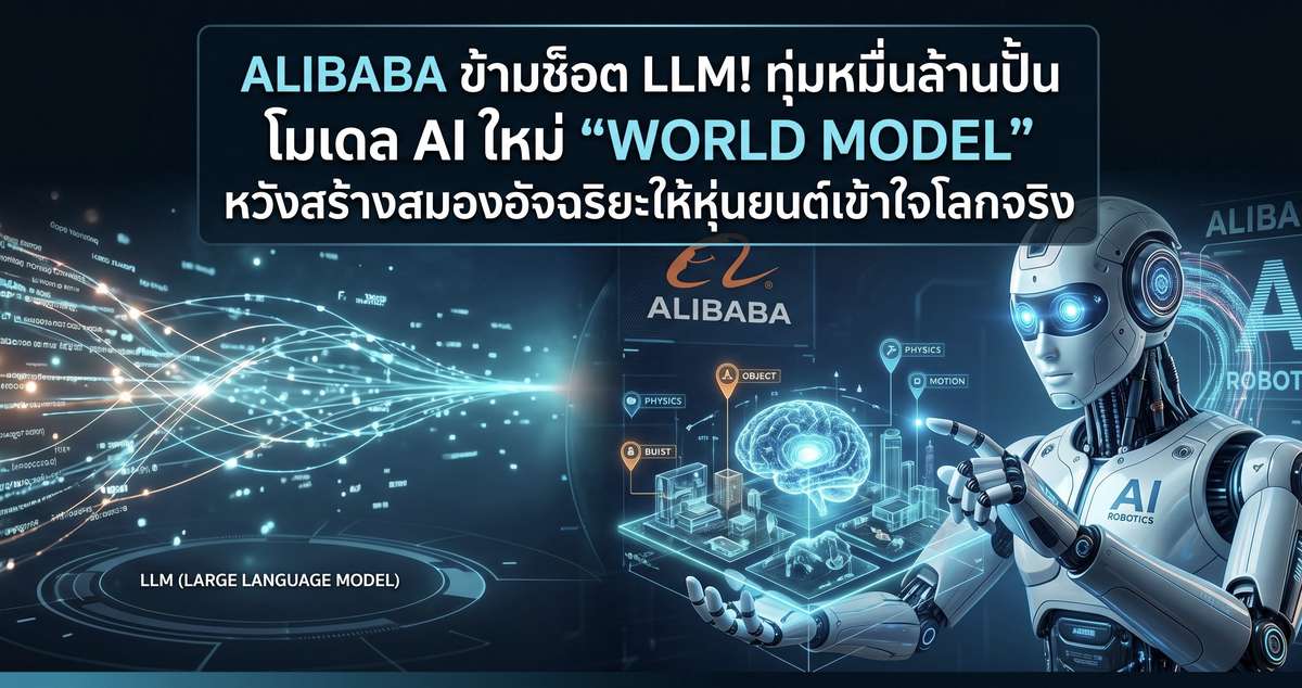 Alibaba ข้ามช็อต LLM! ทุ่มหมื่นล้านปั้น โมเดล AI ใหม่ 