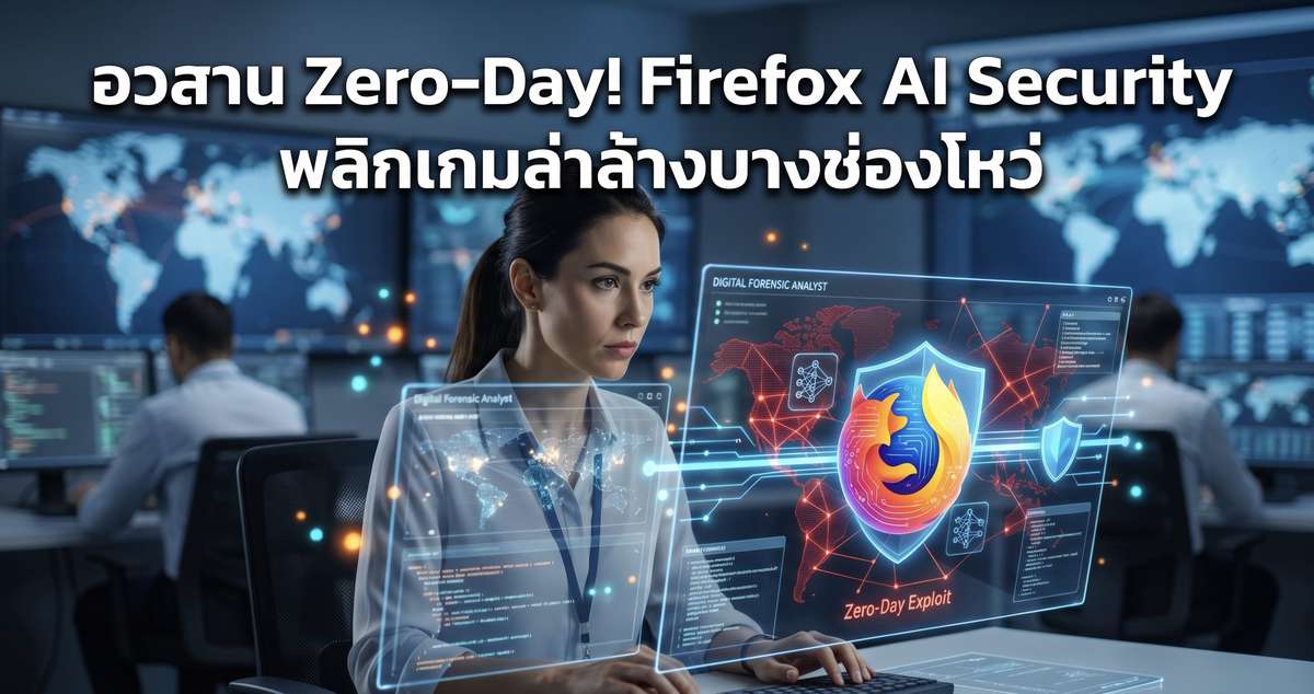 อวสาน Zero-Day! Firefox AI Security พลิกเกมล่าล้างบางช่องโหว่