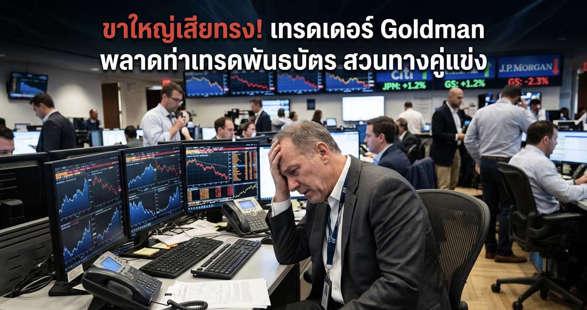 ขาใหญ่เสียทรง! เทรดเดอร์ Goldman พลาดท่าเทรดพันธบัตร สวนทางคู่แข่ง
