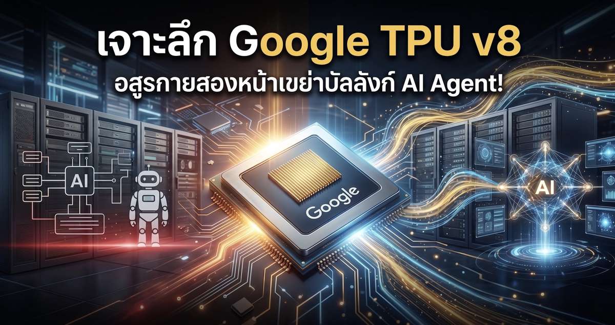 เจาะลึก Google TPU v8 อสูรกายสองหน้าเขย่าบัลลังก์ AI Agent!