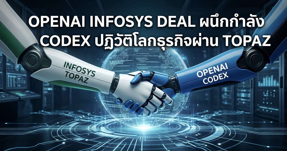 OpenAI จับมือ Infosys ส่ง Codex ปฏิวัติโลกธุรกิจผ่าน Topaz