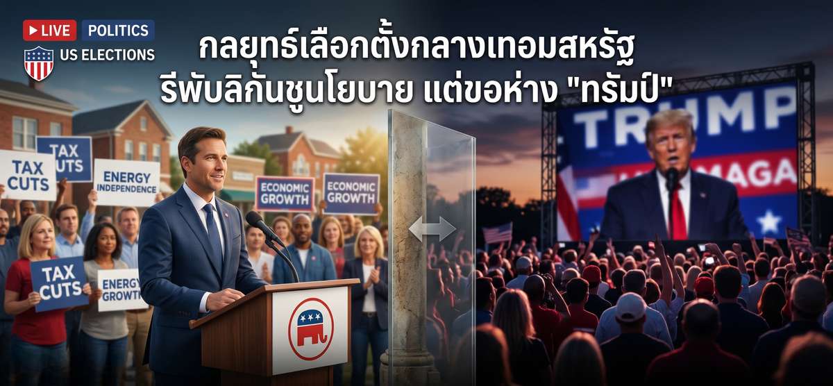 กลยุทธ์เลือกตั้งกลางเทอมสหรัฐ รีพับลิกันชูนโยบาย แต่ขอห่าง 