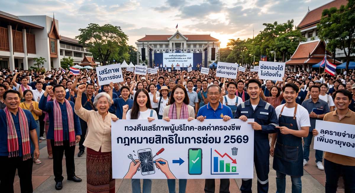 กฎหมายสิทธิในการซ่อม 2569 ทวงคืนเสรีภาพผู้บริโภค-ลดค่าครองชีพ