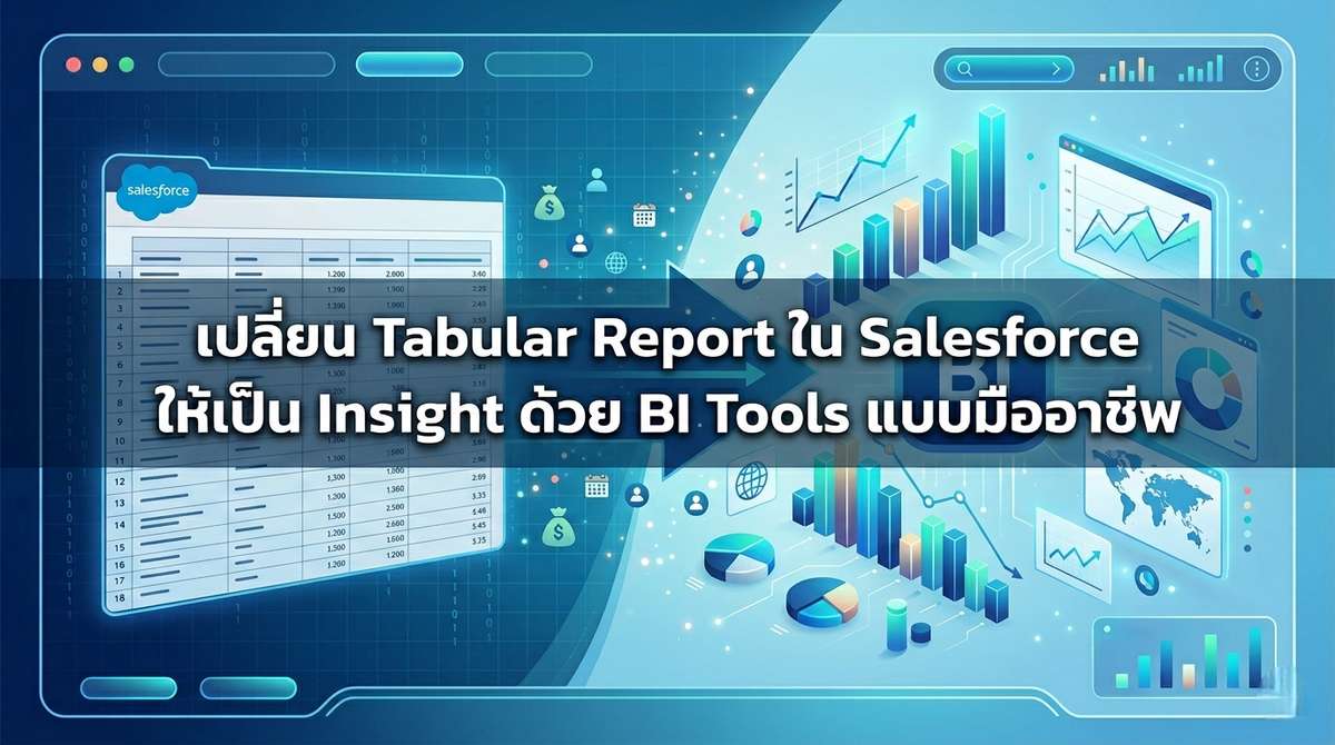 เปลี่ยน Tabular Report ใน Salesforce ให้เป็น Insight ด้วย BI Tools แบบมืออาชีพ