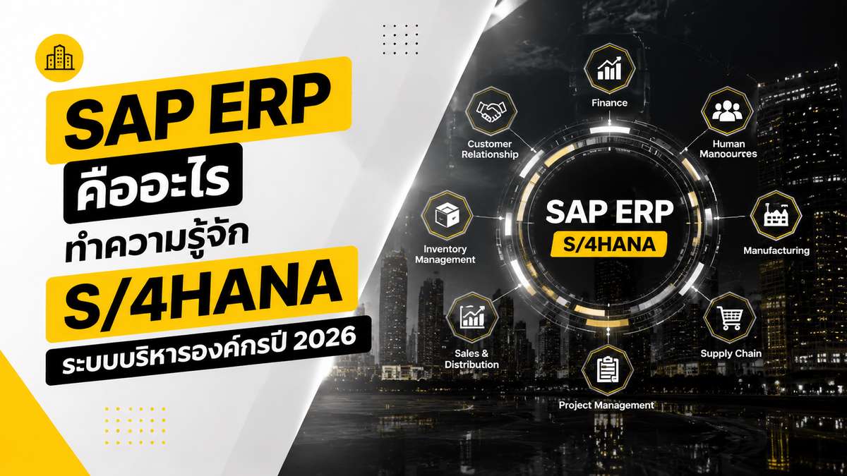 SAP ERP คืออะไร ทำความรู้จัก S/4HANA ระบบบริหารองค์กรปี 2026