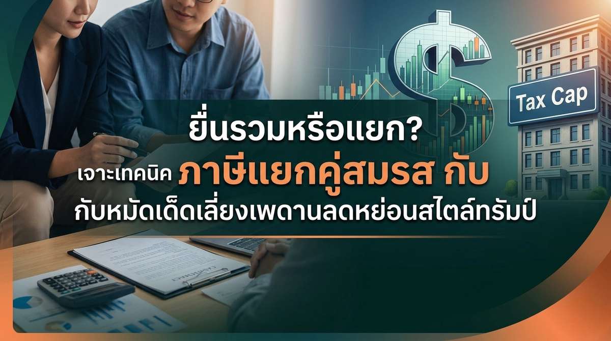 ยื่นรวมหรือแยก? เจาะเทคนิค ภาษีแยกคู่สมรส กับหมัดเด็ดเลี่ยงเพดานลดหย่อนสไตล์ทรัมป์